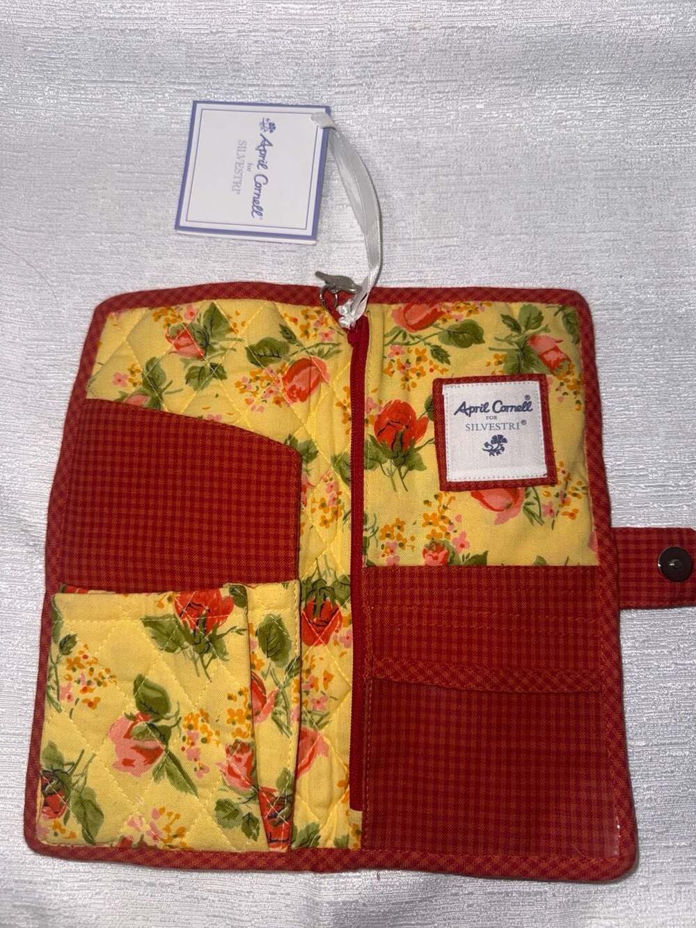 April Cornell for Silvestri Floral Quilted Tote Bag and Matching Wallet Set - Picture 7 of 7